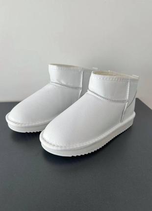 Угги угги угг ugg ultra mini white leather2 фото