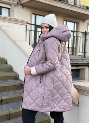 Жіноче зимове стьобане пальто 42-44, 46-48, 50-52, 54-568 фото