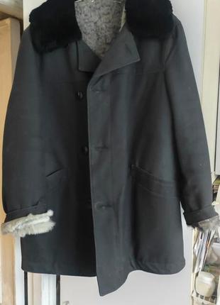 Чоловіча куртка нова чорна на хутрі р. 48-50, зріст 3