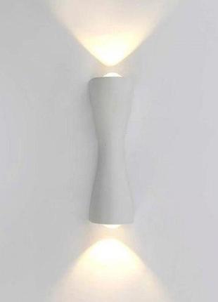 Настінний світильник luminaria savio 6w 2l 3000k white 220v ip54