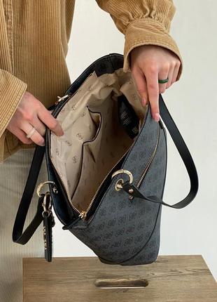 Женская сумка guess шопер черная