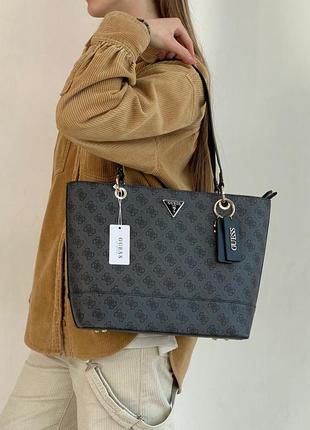 Женская сумка guess шопер черная