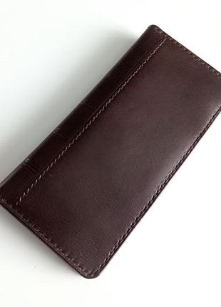 Чудовий гаманець лонгер ручної роботи з натуральної шкіри7 фото