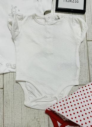 Набор боди с коротким рукавом на новорожденную девочку 0-3 мес.4 фото