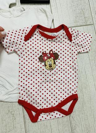 Набор боди с коротким рукавом на новорожденную девочку 0-3 мес.5 фото