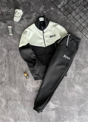 Мужские спортивные штаны hugo boss / штаны + кофта хуго босс2 фото