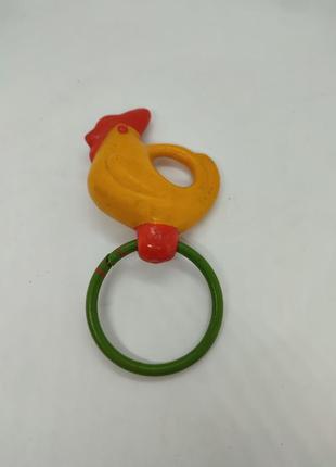 Радянська дитяча іграшка погримушка півник ссср2 фото