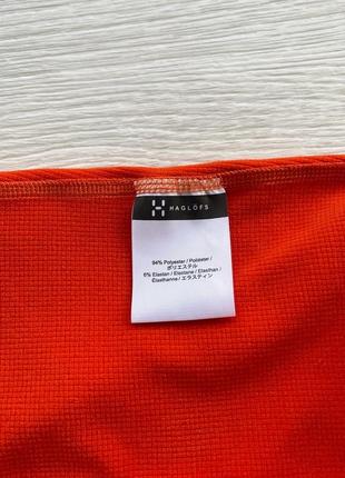 Флисовая кофта, реглан, джемпер, haglofs 1/3 zip polartec fleece jumper orange6 фото