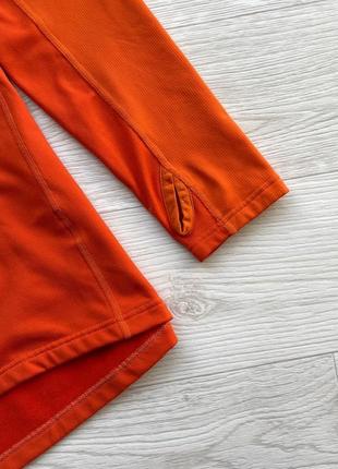 Флисовая кофта, реглан, джемпер, haglofs 1/3 zip polartec fleece jumper orange4 фото