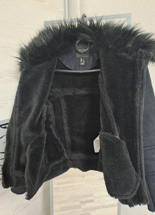 Дублянка куртка коротка чорна підліткова5 фото