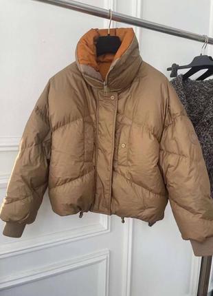 Пуховик hermes new двусторонний 👌🏼