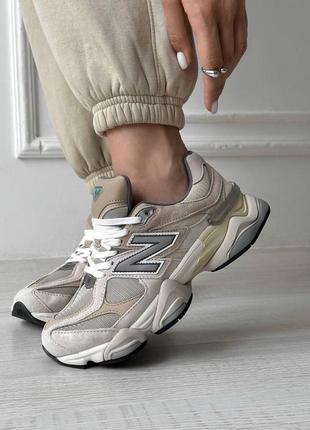 Женские кроссовки new balance 9060 brown8 фото