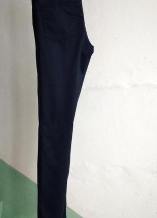 Р 6-8 / 40-42-44 стильные базовые темно синие джеггинсы штаны брюки скинни узкие h&m3 фото