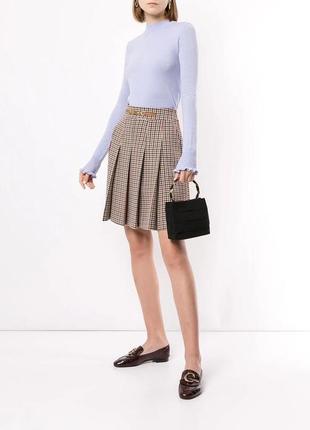Брендовая юбка плиссе в клеточку,офисный стиль, люкс-бренд, tory burch4 фото