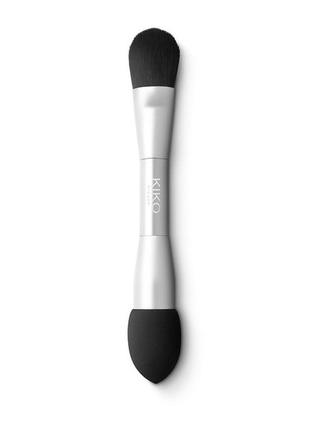 Косточка для макияжа, kiko milano blue me 2-in-1 foundation brush двухсторонняя косточка для макияжа2 фото