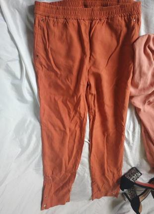 Комплект брюки и блузка пудра и терракотовый2 фото
