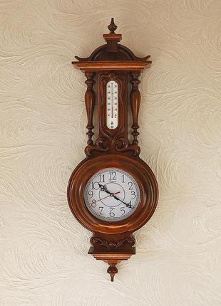 Настінні годинники класика з термометром гранд презент 9/760 х 105 х 250