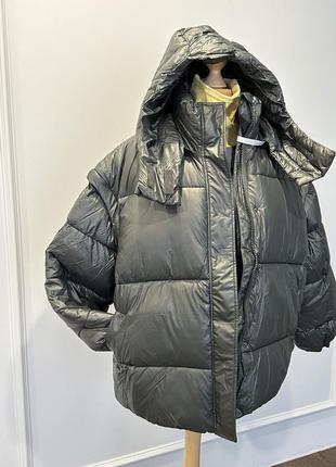 Arket, missguided фантастичний, модний пуфер 2в1, куртка та жилет9 фото