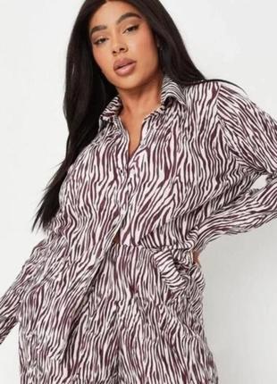 Сорочка, рубашка, в принт зебра missguided zebra7 фото