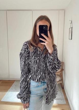 Сорочка, рубашка, в принт зебра missguided zebra8 фото