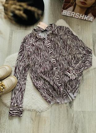Сорочка, рубашка, в принт зебра missguided zebra