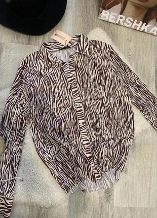 Сорочка, рубашка, в принт зебра missguided zebra9 фото