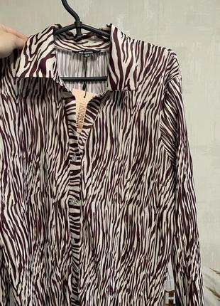 Сорочка, рубашка, в принт зебра missguided zebra4 фото