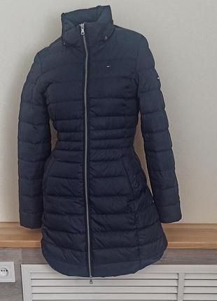 Оригинальный женский длинный пуховик Tommy hilfiger