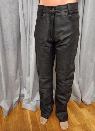 Кожаный брюки/ кожаные брюки/ штары байкерски/ мотоштаны1 фото