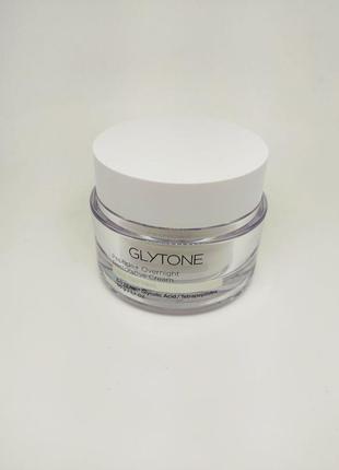 Нічний відновлювальний крем glytone age-defying peptide+ overnight restorative cream