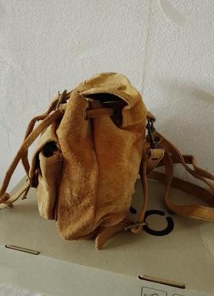 Рюкзак мини (микро)кожанный замшевый из англии5 фото