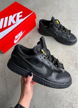 Найк датк джамбо nike dunk jumbo remastered black