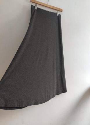Спідниця максі трикотажна сірого кольору bonprix