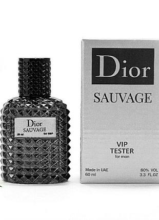 Тестер dior sauvage 60 мл оаэ tester vip lacoste paco rabanne 1 million tom ford1 фото