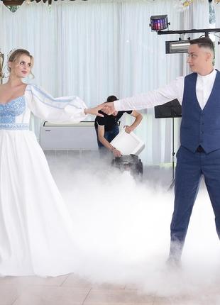 Дизайнерское вышитое свадебное платье в украинском стиле от melenamia