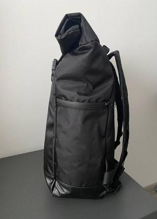 Акция! мужской, женский рюкзак ролл топ rolltop черный левов