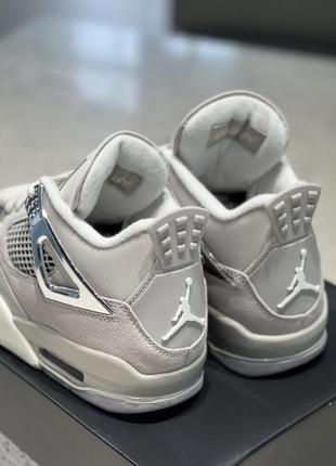 Кроссовки nike air jordan 4 retro frozen moments grey aj4 джордан ретро5 фото