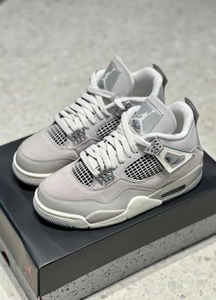 Кроссовки nike air jordan 4 retro frozen moments grey aj4 джордан ретро2 фото