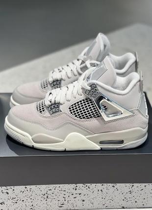 Кросівки nike air jordan 4 retro frozen moments grey aj4 джордан ретро сірі aq9129-001