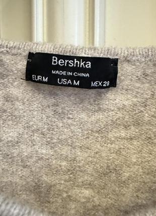 Bershka вязаный укороченный свитер топ6 фото