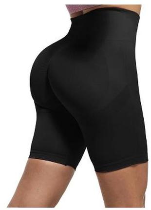 Велосипедки шорты женские фитнес йога леггинсы спортивные пуш-ап эффект 2 цвета
