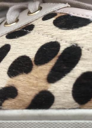 Стильные кожаные леопардовые кеды dune 37,5 р9 фото