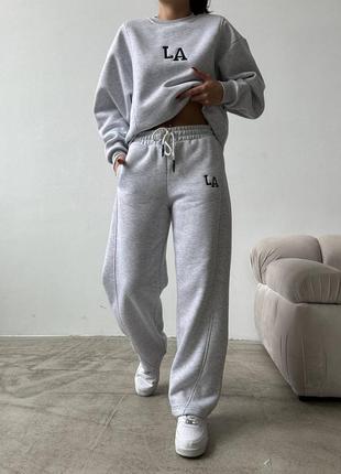 Теплый спортивный костюм на флисе