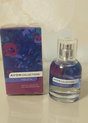 Avon powerful flowers violeta туалетная вода для женщин 50мл