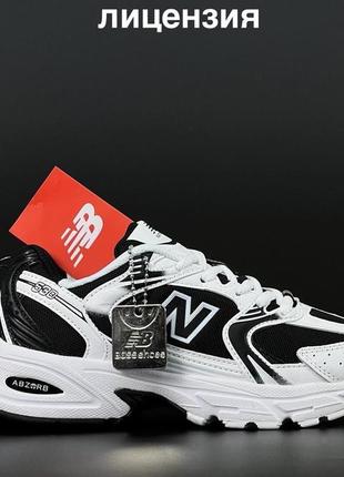 Кроссовки new balance 530 black white / кроссовки New Balance 530 черно-белые