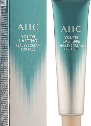 Антивозрастной пептидный крем для глаз и лица ahc youth lasting real eye cream for face5 фото