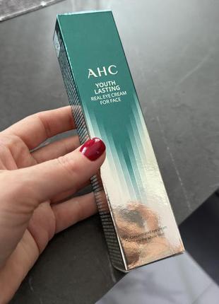 Антивозрастной пептидный крем для глаз и лица ahc youth lasting real eye cream for face1 фото