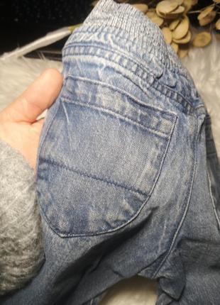 Джинси штани на 12-18 місяців 86 см штанці штанішки  брюки джинсові6 фото