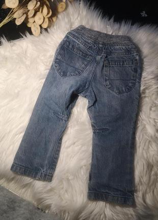 Джинси штани на 12-18 місяців 86 см штанці штанішки  брюки джинсові5 фото