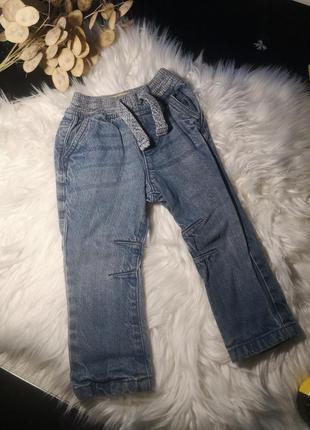 Джинсы брюки на 12-18 месяцев 86 см штанишки брюки джинсовые